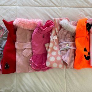 9 Dog Outfits - Small and XS - LISTING FOR LISA
